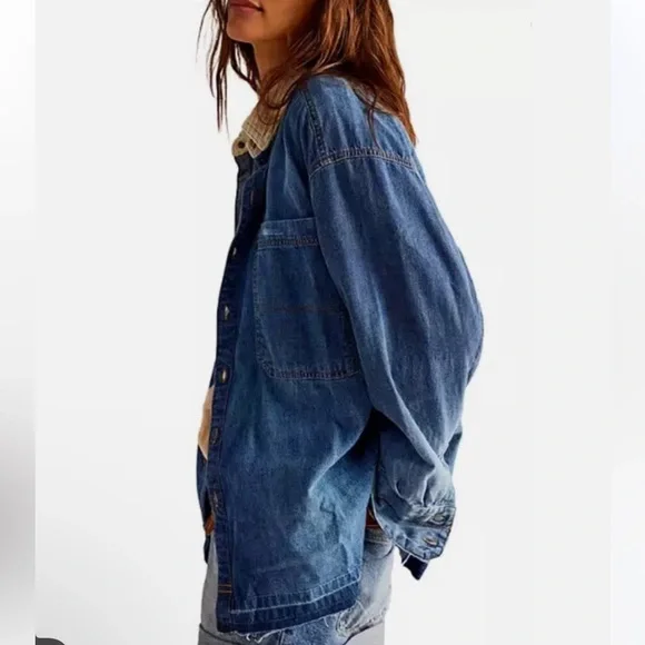 Free People Blue Jean Jacket - Picture 4 of 4